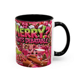 Merry Christmas Coffee Mug – Funny Holiday Debate Design