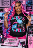 Scrubs & Spells Halloween Nurse Shirt | Spooky Healthcare Tee | Witchy Nurse Graphic Shirt