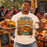 Certified Thigh Guy Shirt | Funny Chicken Thigh Tee | Thanksgiving Food Lover Shirt | Family Dinner Graphic T-Shirt