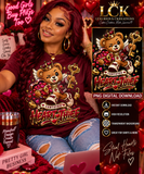 Certified Heart Thief PNG | Valentine Teddy Bear Digital Download | Cute Love Shirt Design