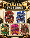 Football Season PNG Bundle | 5 Football Mama & Game Day Designs