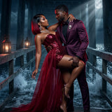 Seductive Halloween Couples Photoshoot | 50 AI Image Prompts | Spooky Couples Photography Prompt Pack | Halloween Digital Download