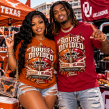 House Divided Football Shirt | Rivalry Game Day Tee | Couples Football Shirt | Split Team Football Family Tee
