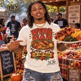 Wing Man of the Year Shirt | Funny Chicken Wing Tee | Cookout Food Lover Shirt | Family Gathering Graphic T-Shirt