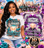 Always Riding With Me Memorial Rearview Mirror PNG Bundle