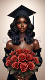 African American Grad Stock Photo