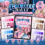 💗 The Color Code Vault | 50 Gorgeous Color Palettes with 250 HEX Codes | Digital Color Inspiration Guide