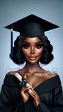 African American Grad Stock Photo
