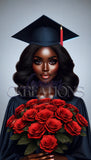 African American Grad Stock Photo