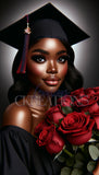 African American Grad Stock Photo