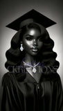 African American Grad Stock Photo