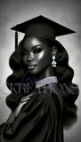 African American Grad Stock Photo