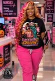 Clocked In & Creepin’ Halloween Nurse Shirt | Spooky Healthcare Tee | Night Shift Nurse Graphic Shirt