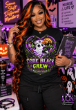 Code Black Crew Halloween Nurse Shirt | Spooky Night Shift Healthcare Tee | Halloween Nurse Graphic Shirt