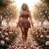 Chocolate Roses & Pastel Butterflies AI Prompt Pack | 50 Glamorous Fashion Prompts | Digital Download