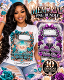 Always Riding With Me Memorial Rearview Mirror PNG Bundle