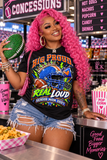 Senior Mom 2027 Football Shirt | Big Proud Real Loud Game Day Mom Tee | Football Senior Night Shirt