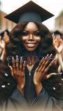 African American Grad Stock Photo